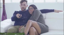 Grup Porno / Korku filmine dayanamadı, black babe