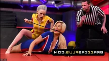 Brazzers Porno / Sex meydanında güreşen lezbiyen sporcular