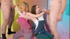 Grup Porno / Adrianna jade ve demi hawks sanat adlı sex çalışması