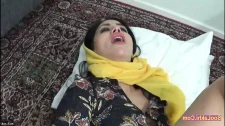 Türk Türkçe Porno / Beyaz götlü esmer türbanlı köylü kızı sexde